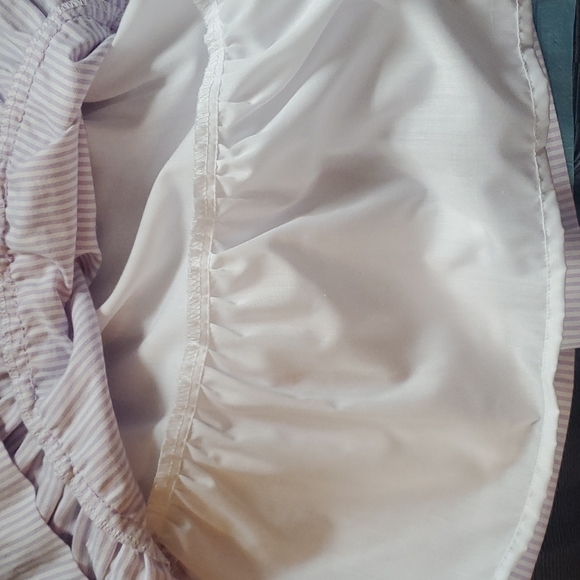 NWT MARIA CASERO GIRLS LAVENDER STRIPED DROP WAIST DRESS - Picture 5 of 8